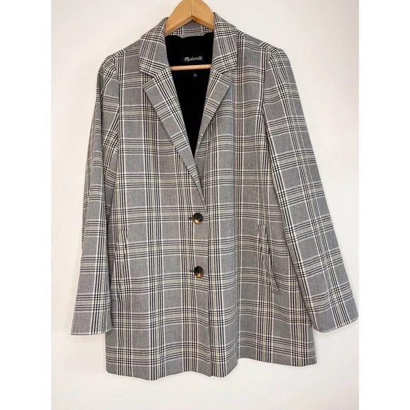 Madewell Dorset Blazer Cosley Plaid Medium - Picture 3 of 12